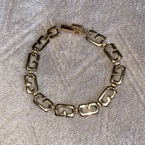 Givenchy gold chain bracelet